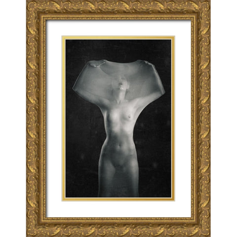 Coccoon Gold Ornate Wood Framed Art Print with Double Matting by JAE