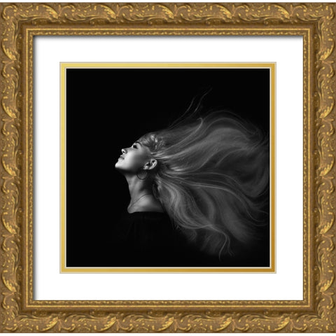 ... Gold Ornate Wood Framed Art Print with Double Matting by Rise, Zachar