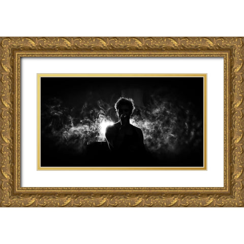 May Be You Gold Ornate Wood Framed Art Print with Double Matting by L, Christophe