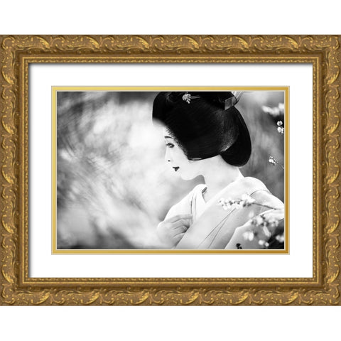 Daydream Gold Ornate Wood Framed Art Print with Double Matting by MATSUNAGA, TORU