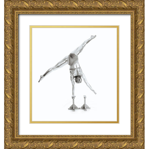 Balance - Gymnastics Series Gold Ornate Wood Framed Art Print with Double Matting by Ashton-Jones, Howard