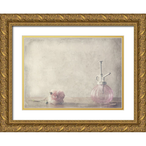 Stay Gold Ornate Wood Framed Art Print with Double Matting by Devos, Delphine