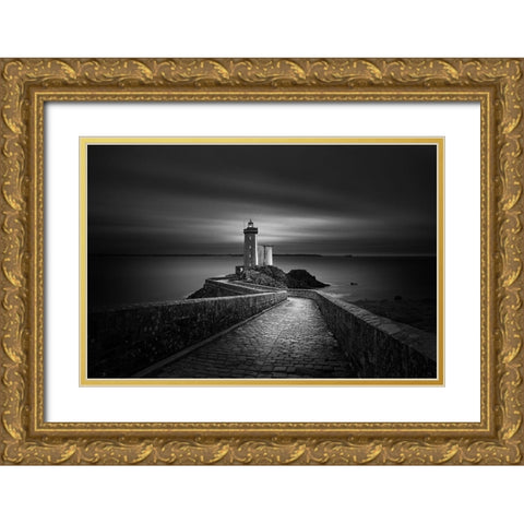 Time Passing Gold Ornate Wood Framed Art Print with Double Matting by Denis
