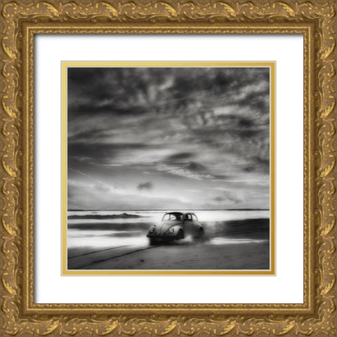 Back To The Future ... Gold Ornate Wood Framed Art Print with Double Matting by Depaepe, Yvette