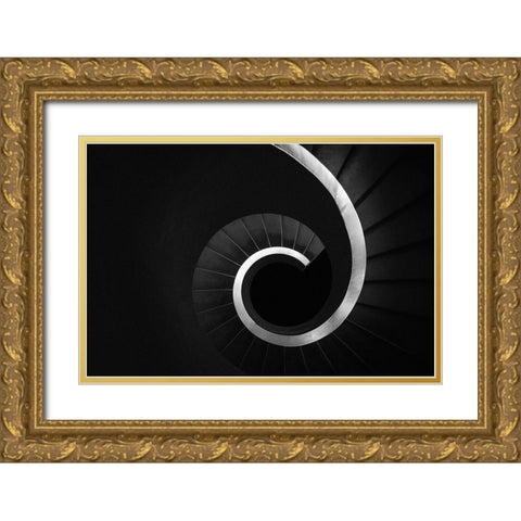 The Golden Age Gold Ornate Wood Framed Art Print with Double Matting by Correia, Rui