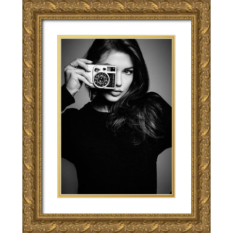 Svetlana Gold Ornate Wood Framed Art Print with Double Matting by Clemen, Rod