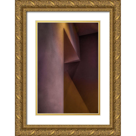 Untitled Gold Ornate Wood Framed Art Print with Double Matting by Schuster, Inge