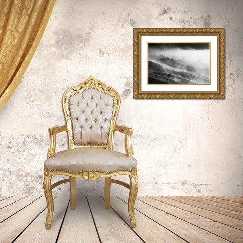 Magic Morning Gold Ornate Wood Framed Art Print with Double Matting by Dorin Lucian, Sveduneac