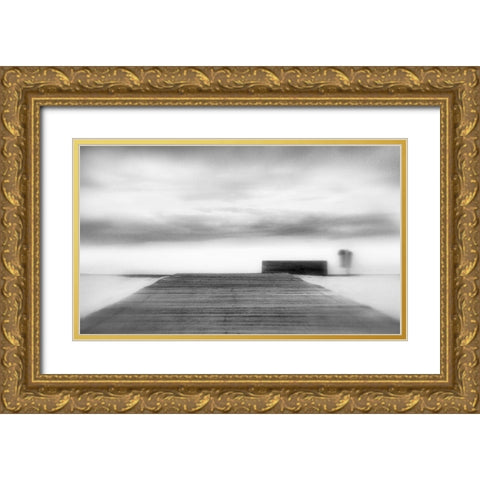To The Skies From A Hillside Gold Ornate Wood Framed Art Print with Double Matting by Abrantes, Paulo