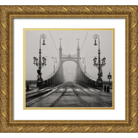Quiet Day Gold Ornate Wood Framed Art Print with Double Matting by Tjandra, C.S.