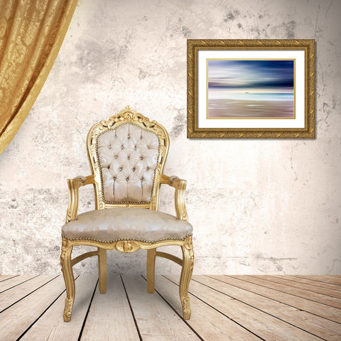 Minimalist Island Gold Ornate Wood Framed Art Print with Double Matting by Bejar Manda, Tomas