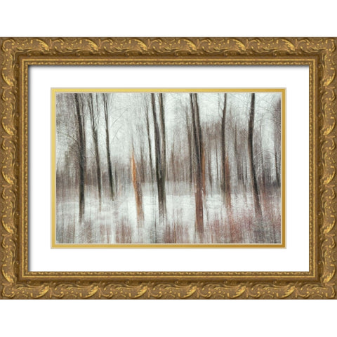 Cold Gold Ornate Wood Framed Art Print with Double Matting by Davidsson, Gustav