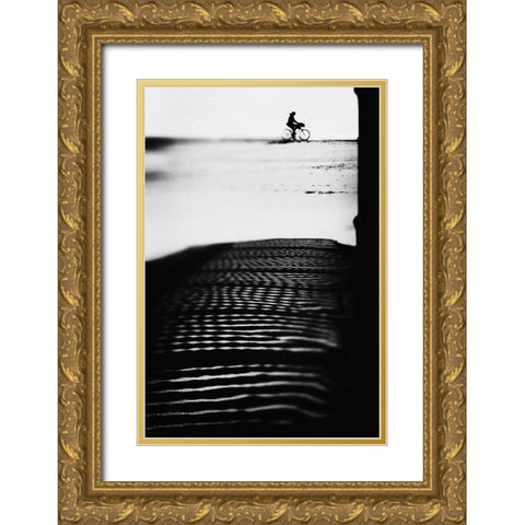 The Girl Who Sold The World Gold Ornate Wood Framed Art Print with Double Matting by Correia, Rui