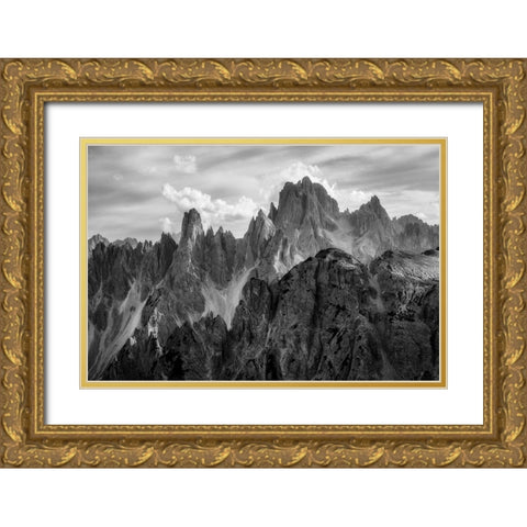 The Peaks Gold Ornate Wood Framed Art Print with Double Matting by Gastager, Daniel