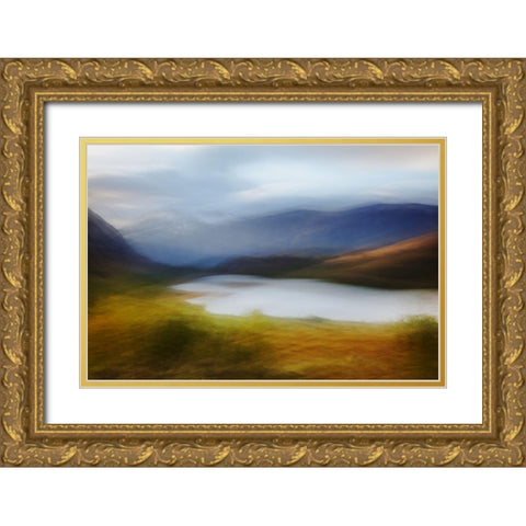 Autumn In Jotunheimen Norway Gold Ornate Wood Framed Art Print with Double Matting by Davidsson, Gustav