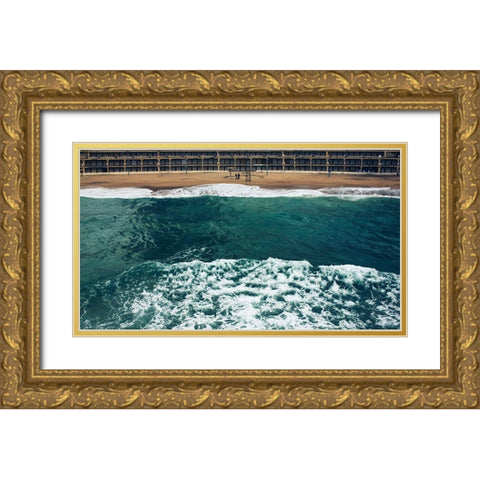 Untitled Gold Ornate Wood Framed Art Print with Double Matting by Fawzy Kutp, Mohamed