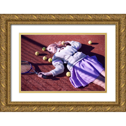 Well Played Gold Ornate Wood Framed Art Print with Double Matting by Breier, Andrei