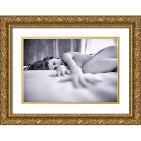 The Neurons.... Gold Ornate Wood Framed Art Print with Double Matting by Micheli, Fabrizio