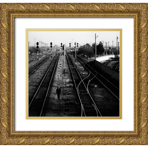 Failure Gold Ornate Wood Framed Art Print with Double Matting by Oncete, Julien
