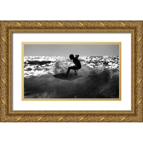 Ride Gold Ornate Wood Framed Art Print with Double Matting by Bussiba, Eyal
