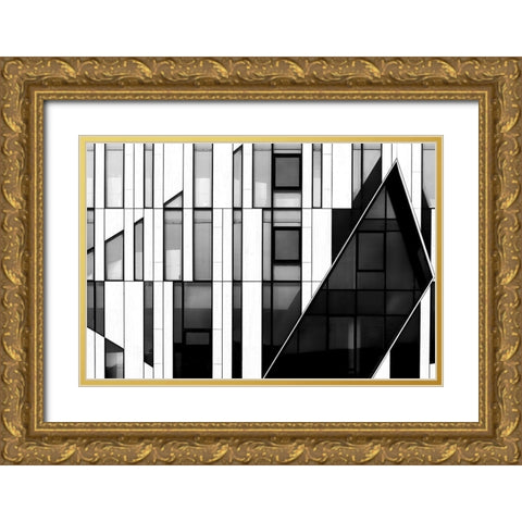 The Facade Gold Ornate Wood Framed Art Print with Double Matting by Hawerkamp, Hans-Wolfgang