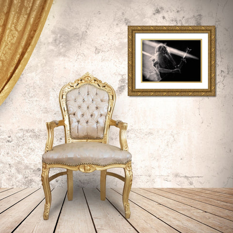 Give It Your All Gold Ornate Wood Framed Art Print with Double Matting by Samuelsson, Anders