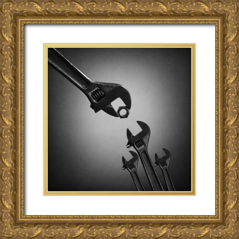 The Nestlings 2. Qthe Natural Selectionq Or Qthe Cuckoo Birdq Gold Ornate Wood Framed Art Print with Double Matting by Ivanova, Victoria