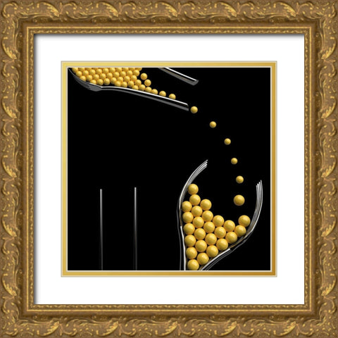 Lemon Squash Gold Ornate Wood Framed Art Print with Double Matting by Bunjamin, Antonyus