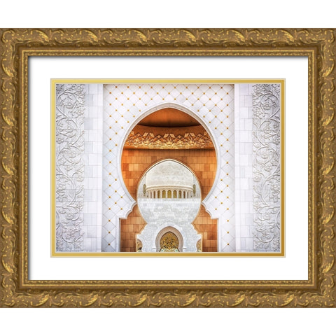 Symmetrical Gold Ornate Wood Framed Art Print with Double Matting by Raof, Mohamed