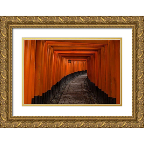 Untitled Gold Ornate Wood Framed Art Print with Double Matting by Majewski, Pawel