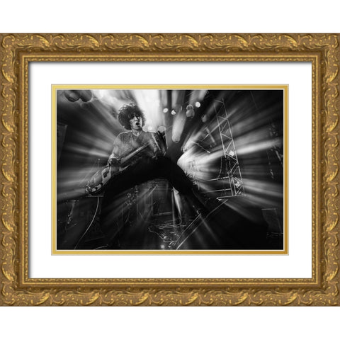 Untitled Gold Ornate Wood Framed Art Print with Double Matting by Nakamatsu, Kenji