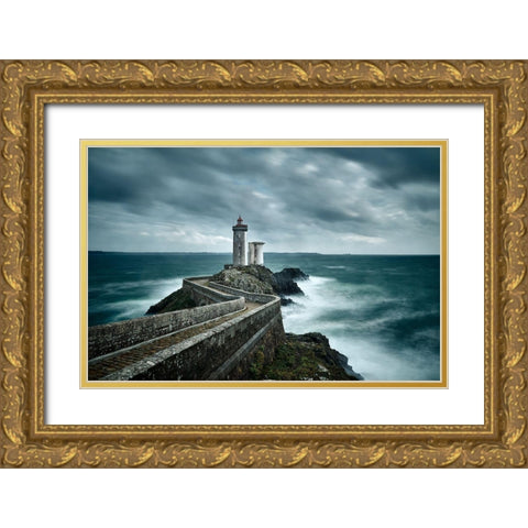 Resistance Gold Ornate Wood Framed Art Print with Double Matting by Denis