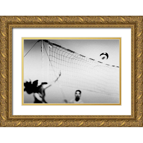 Set Point Gold Ornate Wood Framed Art Print with Double Matting by Correia, Rui