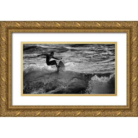 ~~ -/- ~~~~ Gold Ornate Wood Framed Art Print with Double Matting by Bussiba, Eyal