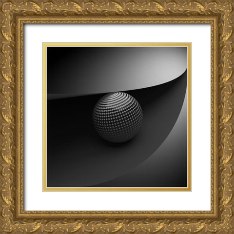 An Eye Gold Ornate Wood Framed Art Print with Double Matting by Bunjamin, Antonyus