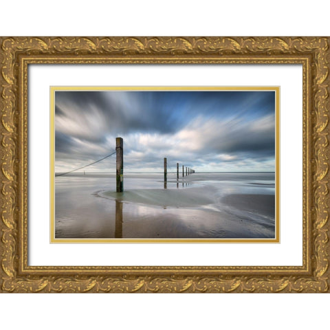 Still Standing Gold Ornate Wood Framed Art Print with Double Matting by Staelens, Christophe