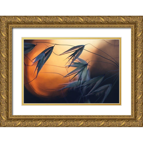 Sunset Gold Ornate Wood Framed Art Print with Double Matting by Lazarov, Dimitar
