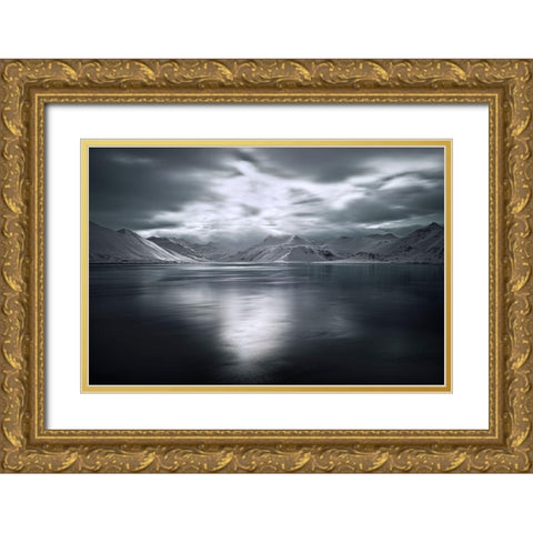 Magic Moment Gold Ornate Wood Framed Art Print with Double Matting by Luca, Liloni