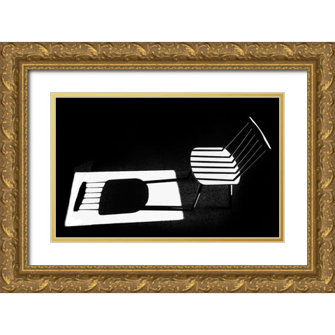 Truth A Fiction Gold Ornate Wood Framed Art Print with Double Matting by Elbar, Sara-le