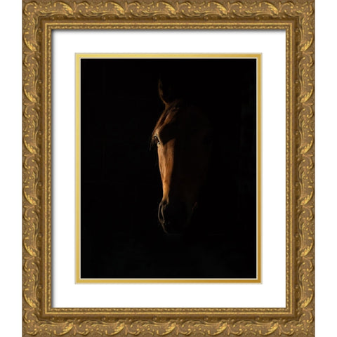 The Beauty of The Thoroughbred Gold Ornate Wood Framed Art Print with Double Matting by Lee Chapman, Sharon