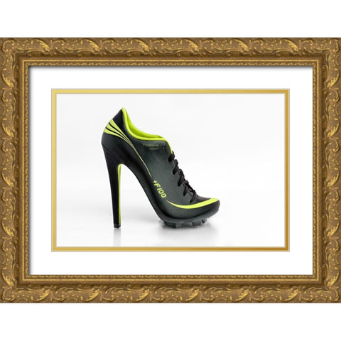 Conceptual Boot Gold Ornate Wood Framed Art Print with Double Matting by M. Garcia, Jesus