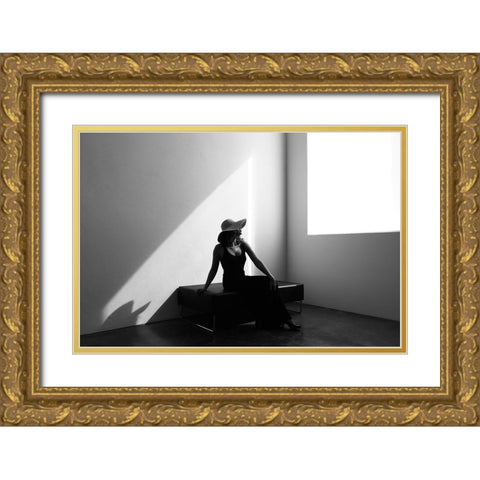 NT Gold Ornate Wood Framed Art Print with Double Matting by Medeiros, Paulo