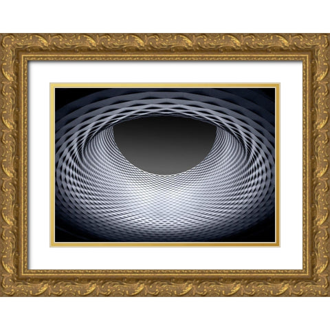 Strukturen Gold Ornate Wood Framed Art Print with Double Matting by Ohlendorf, Anette