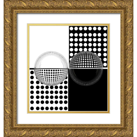 Upside Down Gold Ornate Wood Framed Art Print with Double Matting by Bunjamin, Antonyus