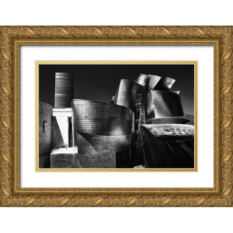 Last Man-Last Tree Gold Ornate Wood Framed Art Print with Double Matting by Denis