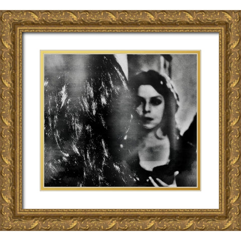 Shadows-Behind Gold Ornate Wood Framed Art Print with Double Matting by Davidovic, Dalibor