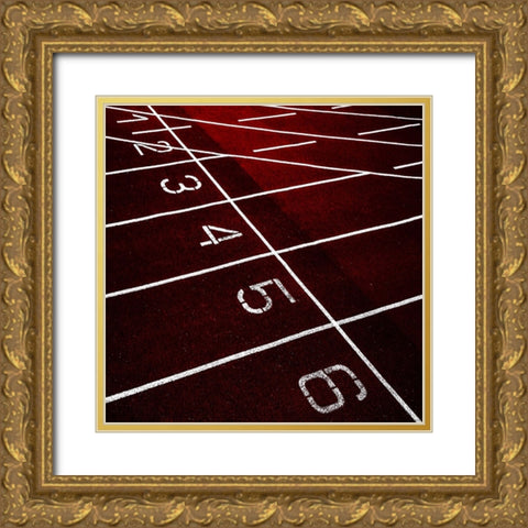 Startgrid Gold Ornate Wood Framed Art Print with Double Matting by Claes, Gilbert