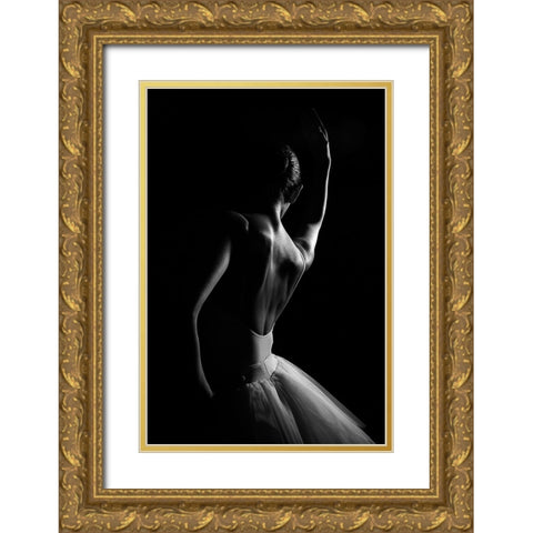 N-T Gold Ornate Wood Framed Art Print with Double Matting by Medeiros, Paulo