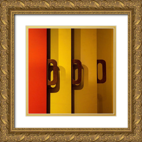 Untitled Gold Ornate Wood Framed Art Print with Double Matting by Schuster, Inge