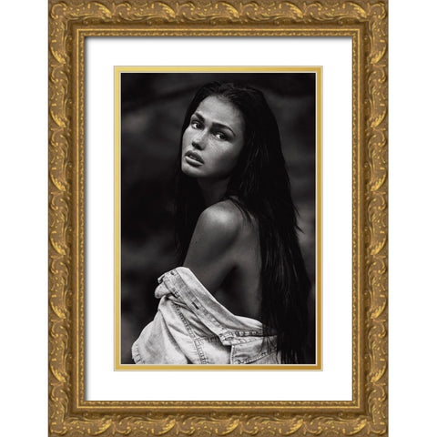 Romi Gold Ornate Wood Framed Art Print with Double Matting by Krystynek MQEP, Martin